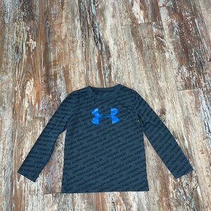 Boys Blue Under Armor Long Sleeve T Shirt Size 4t
